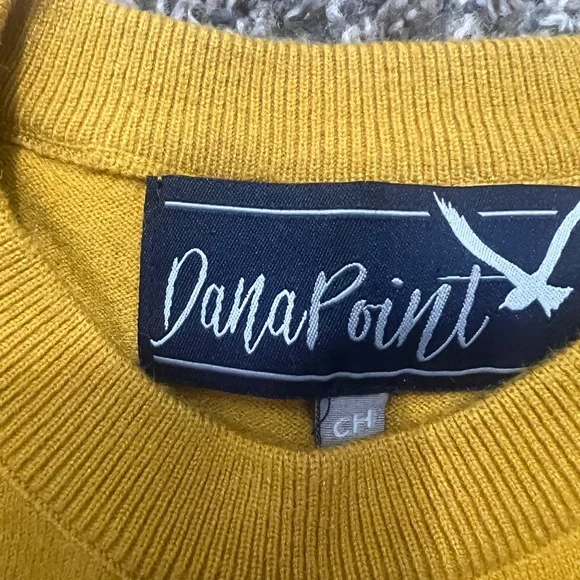 Women’s Cottagecore Striped Yellow Sweater Button Features - Picture 5 of 8